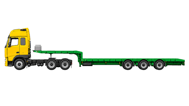 3-Achs-Semi-Tieflader